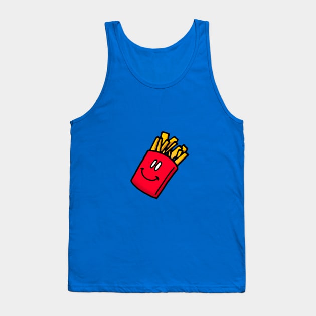 Simple Fries Doodle Tank Top by VANDERVISUALS